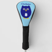 Couvre-club De Golf Conception de hibou bleu (Devant)