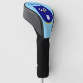 Couvre-club De Golf Conception de hibou bleu (Incliné)