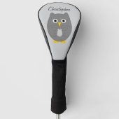 Couvre-club De Golf Conception de hibou de Grey (Devant)