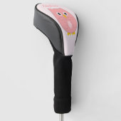 Couvre-club De Golf Conception de hibou rose (Incliné)
