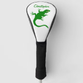 Couvre-club De Golf Conception de lézard vert (Devant)