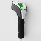 Couvre-club De Golf Conception de lézard vert (Incliné)