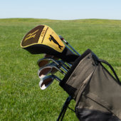 Couvre-club De Golf Conception de luxe Robert « R » monogramme en cuir (In Situ)