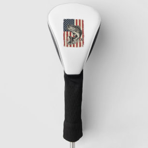 Couvre-club De Golf Conception de maillot de pêche à la basse vintage