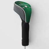 Couvre-club De Golf Conception de monogramme de golf sur mesure (Incliné)
