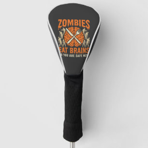 Couvre-club De Golf Conception de vecteur de Halloween drôle de zombie
