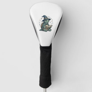 Couvre-club De Golf Conception de vecteur de magicien de tortue mignon