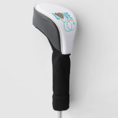 Couvre-club De Golf Conception de vecteur de stéthoscope de léopard d' (Incliné)