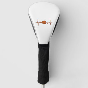 Couvre-club De Golf Conception de vecteur vintage de citrouille de bat
