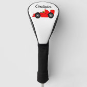 Couvre-club De Golf Conception de voiture de course rouge (Devant)