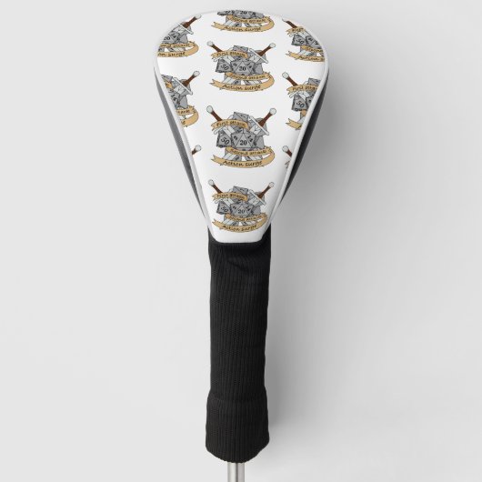 Couvre-club De Golf Conception des dés de combat (Devant)