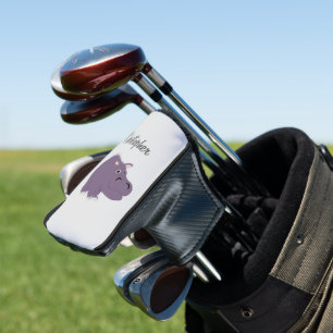 Couvre-club De Golf Conception Hippopotame