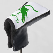 Couvre-club De Golf Conception Lézard Vert (Devant 3/4)