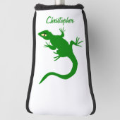 Couvre-club De Golf Conception Lézard Vert (Tourné à 90°)