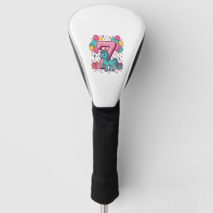 Couvre-club De Golf Conception vectorielle de poney mignon pour la fêt