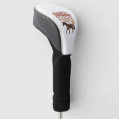 Couvre-club De Golf Conception vectorielle florale de cheval 10 pour f (Incliné)
