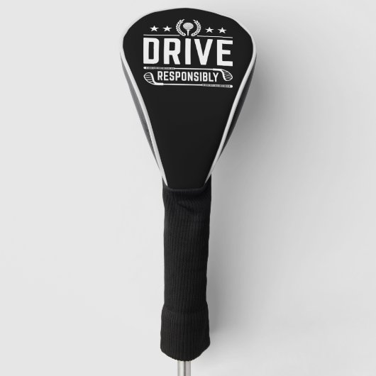Couvre-club De Golf Conduire de manière responsable (Devant)