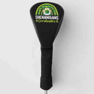 Couvre-club De Golf Coordonnateur de Shenanigans Gnomes St Patrick's D