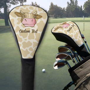 Couvre-club De Golf Coque de la tête de golf de Cow Head
