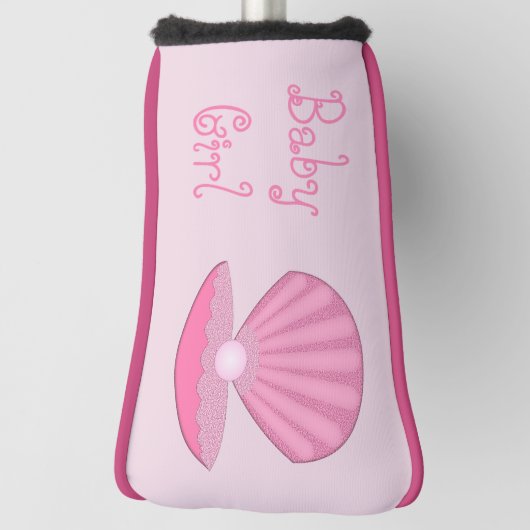Couvre-club De Golf Coquille d'huîtres pour fille rose et perle person (Tourné à 90°)