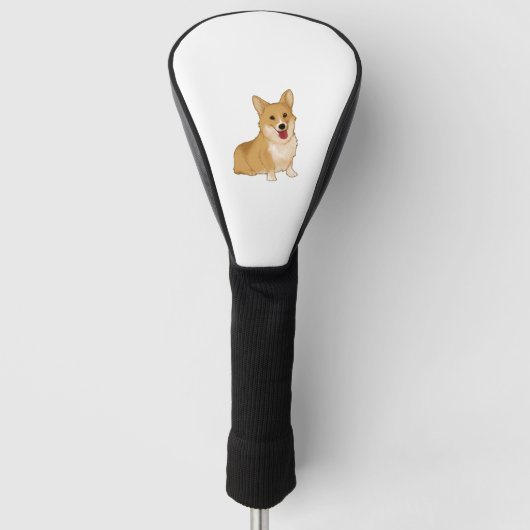 Couvre-club De Golf Corgi doux et souriant (Devant)