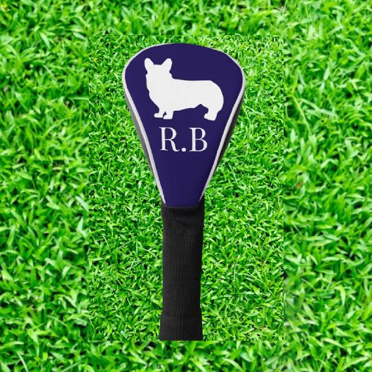 Couvre-club De Golf Corgi Golf Blue Navy