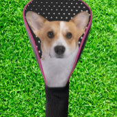 Couvre-club De Golf Corgi white dots