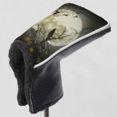 Couvre-club De Golf Corneilles Éffrayantes de la Lune d'Halloween (Devant 3/4)