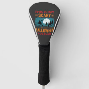 Couvre-club De Golf Costume de Halloween drôle et effrayant Graphique