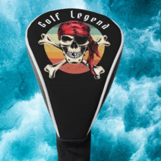 Couvre-club De Golf Coucher de soleil pirate