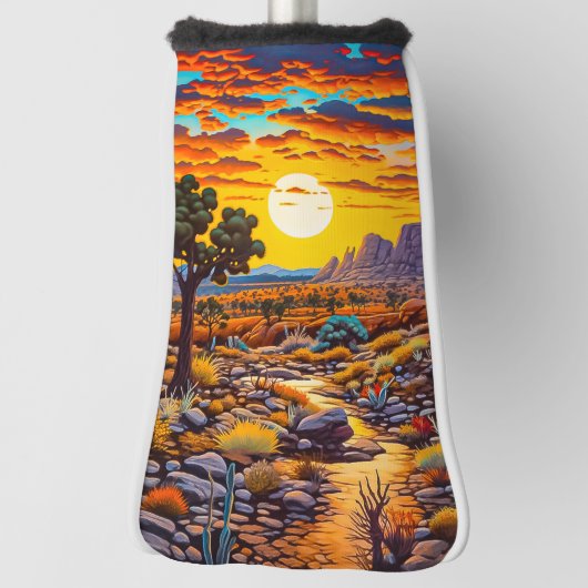 Couvre-club De Golf Coucher du soleil (Tourné à 90°)