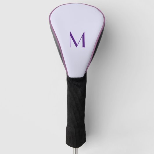 Couvre-club De Golf couleur lavande - ajouter monogramme (Devant)