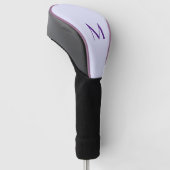 Couvre-club De Golf couleur lavande - ajouter monogramme (Incliné)