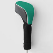 Couvre-club De Golf Couleur vert émeraude solide (Incliné)