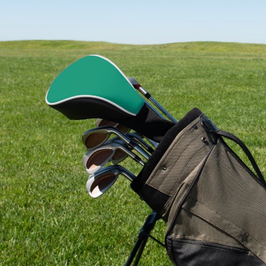 Couvre-club De Golf Couleur vert émeraude solide (In Situ)