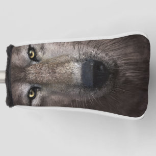 Couvre-club De Golf Coupe De Tête De Golf Visage Loup Pour Hommes Femm