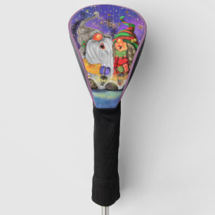 Couvre-club De Golf Couple Sweet Gnomes chantant joyeusement la chanso
