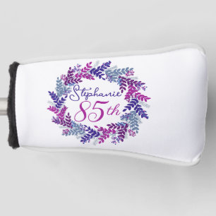 Couvre-club De Golf Couronne rose pourpre 85e Pièce d'anniversaire