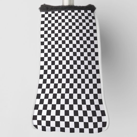 Couvre-club De Golf Course de voiture / Motif d'échecs + votre backgr. (Tourné à 90°)