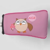 Couvre-club De Golf Coutume Age Anniversaire Chouette Golf Putter Cove (Devant)