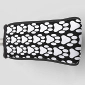 Couvre-club De Golf Couvercle à bascule de golf Empreinte de patte noi (Devant)