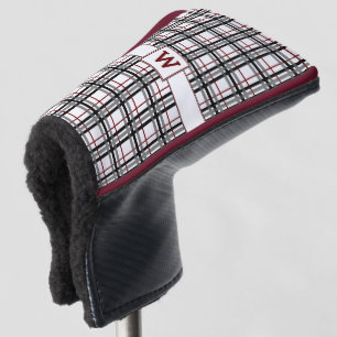 Couvre-club De Golf Couvercle à mâchoires blanc et rouge