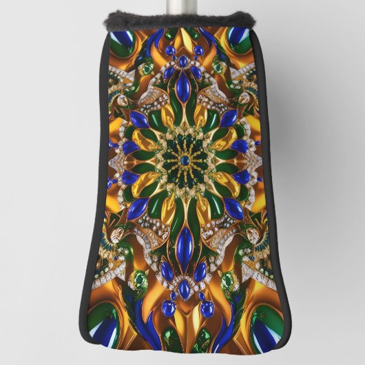 Couvre-club De Golf Couvercle de golf avec couleurs brésiliennes (Tourné à 90°)