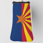 Couvre-club De Golf Couvercle de golf avec Drapeau de l'Arizona, USA (Tourné à 90°)