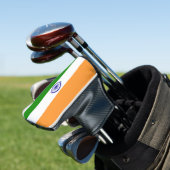 Couvre-club De Golf Couvercle de golf avec drapeau de l'Inde (In Situ)