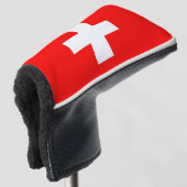 Couvre-club De Golf Couvercle de golf avec Drapeau de Suisse (Devant 3/4)