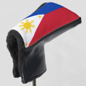 Couvre-club De Golf Couvercle de golf avec drapeau des Philippines (Devant 3/4)