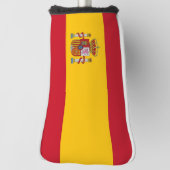 Couvre-club De Golf Couvercle de golf avec Drapeau d'Espagne (Tourné à 90°)