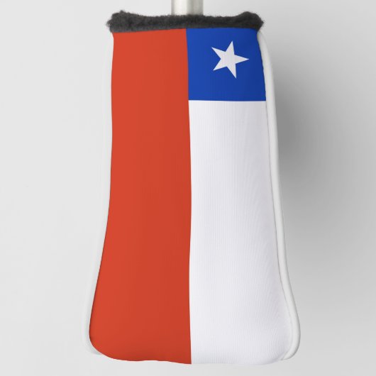 Couvre-club De Golf Couvercle de golf avec Drapeau du Chili (Tourné à 90°)