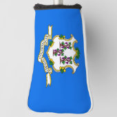 Couvre-club De Golf Couvercle de golf avec drapeau du Connecticut, Éta (Tourné à 90°)